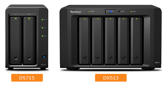 Diskstaion DS715 with DX513 